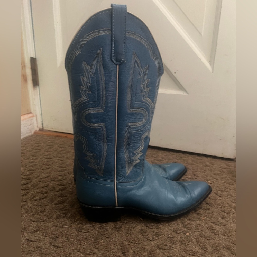 Anderson Bean Blue 90s Cowboy Boots